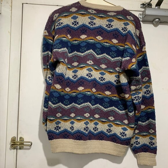 VINTAGE HARRY II BY HARRY ROSEN KNITTED WOOL SWEATERS PATTERN SIZE M - Picture 7 of 9